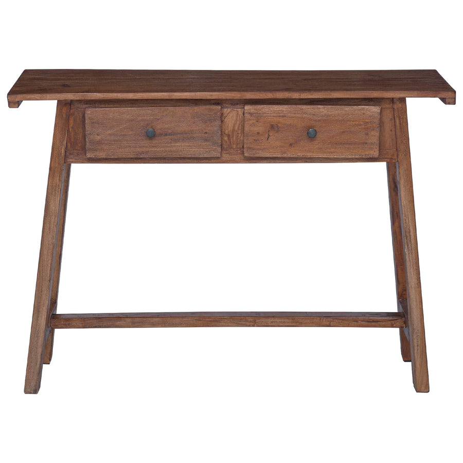 Bureau met lade Bruin 110 x 30 x 79 cm Massief Mahoniehout