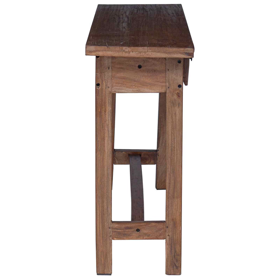 Bureau met lade Bruin 110 x 30 x 79 cm Massief Mahoniehout