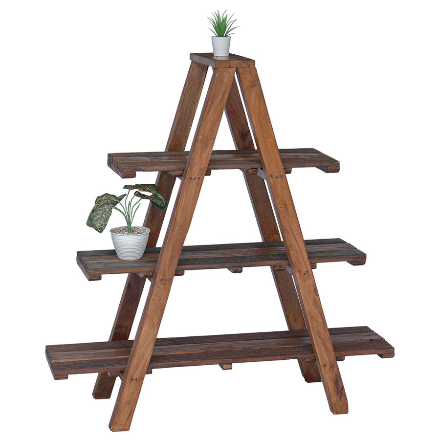 Opvouwrek Bruin 79.5 x 35 x 112 cm Massief Gerecycled Hout