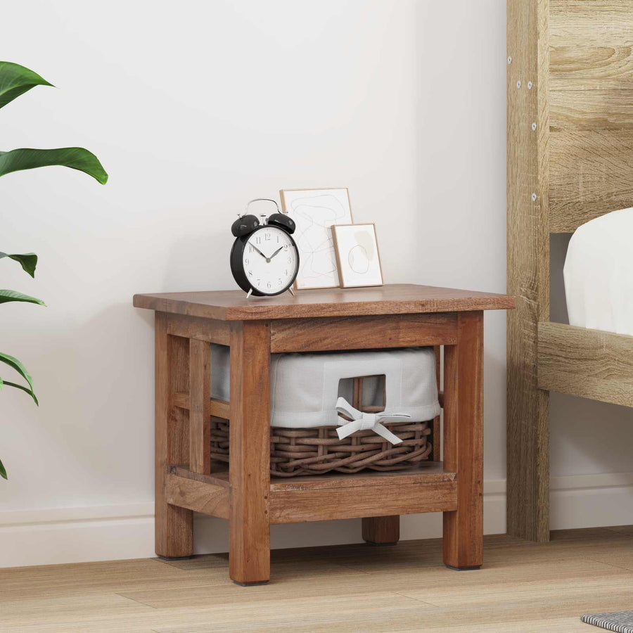 Bijzettafel Bruin Massief mahoniehout