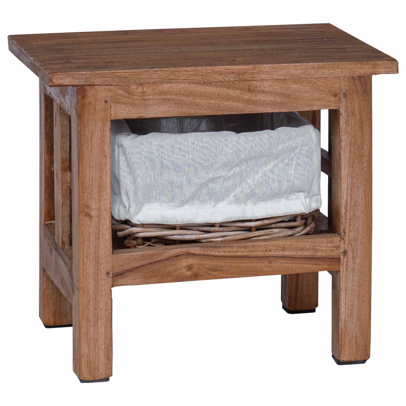 Bijzettafel Bruin Massief mahoniehout