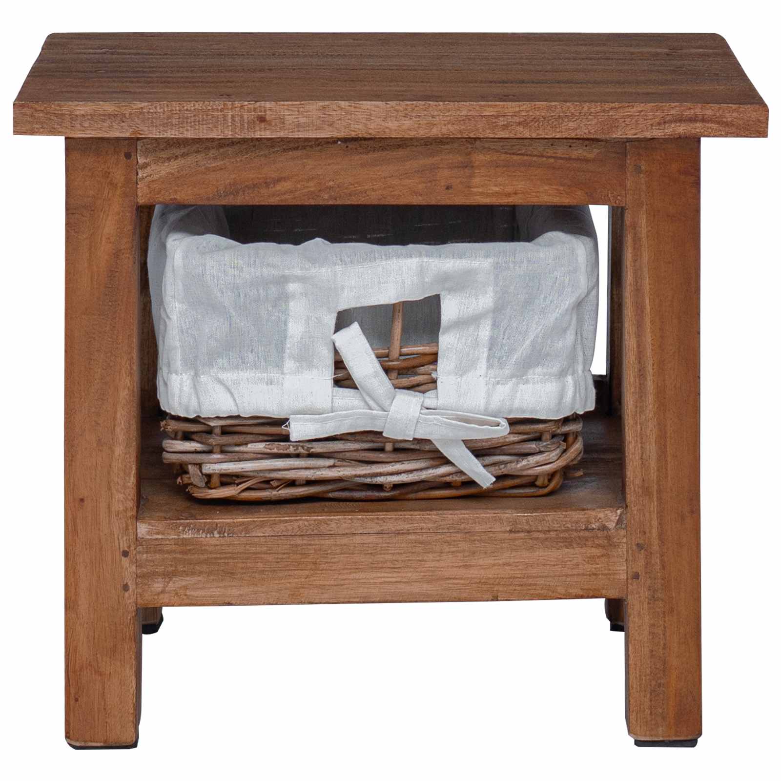 Bijzettafel Bruin Massief mahoniehout