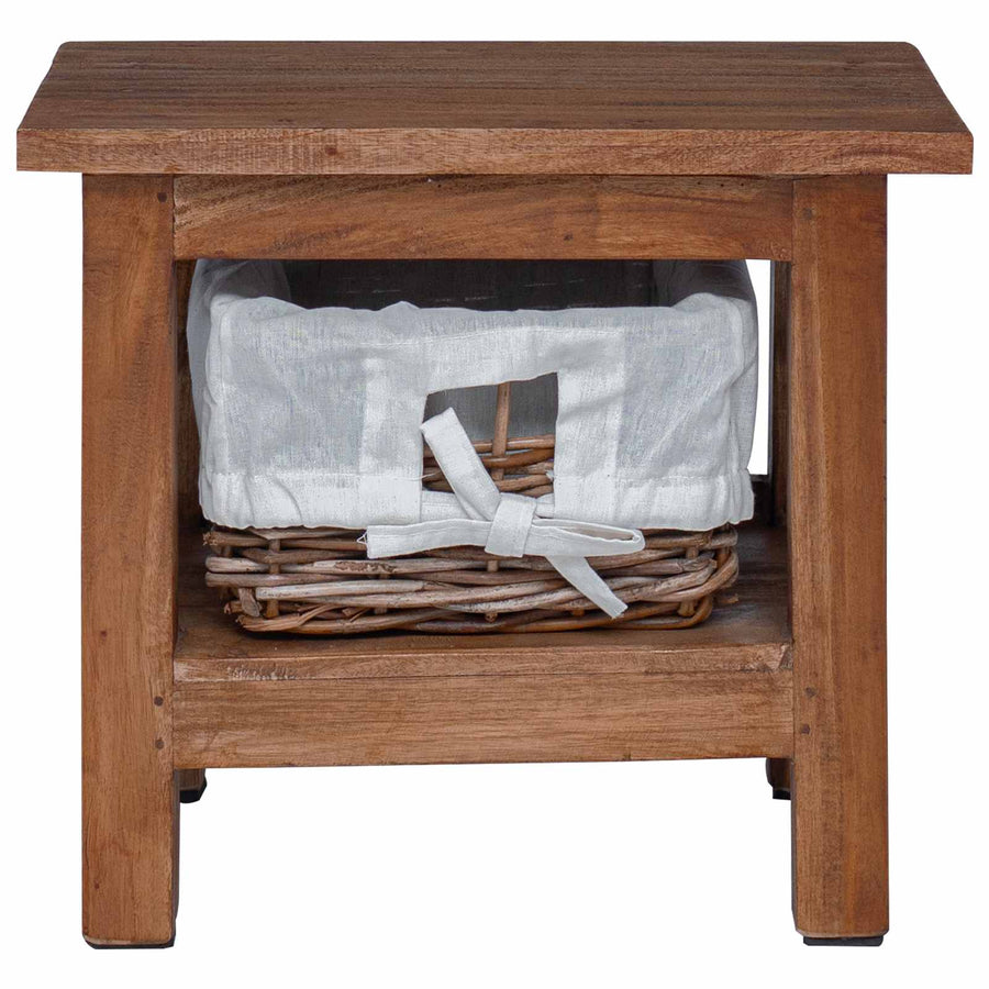 Bijzettafel Bruin Massief mahoniehout