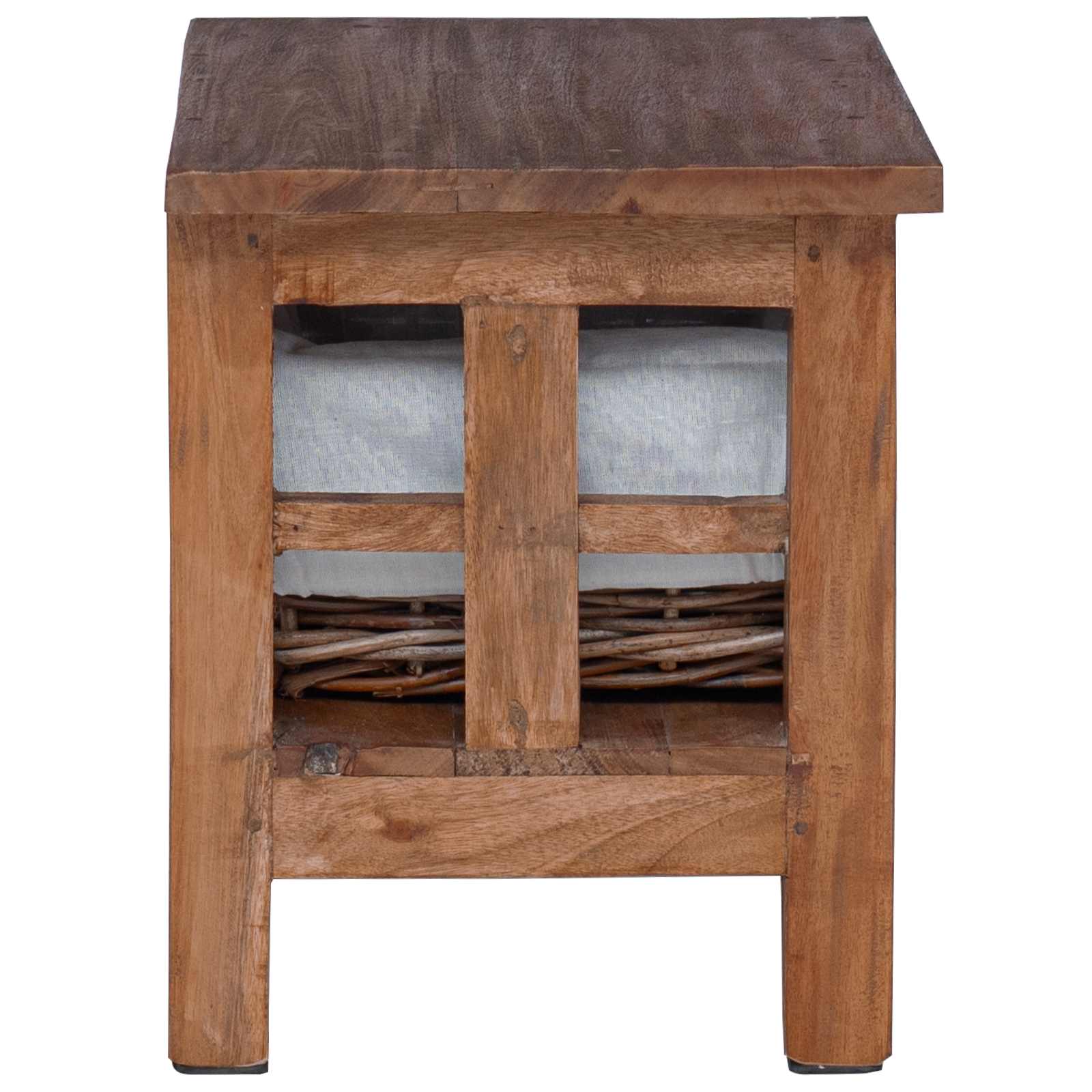 Bijzettafel Bruin Massief mahoniehout