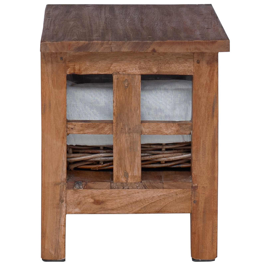 Bijzettafel Bruin Massief mahoniehout