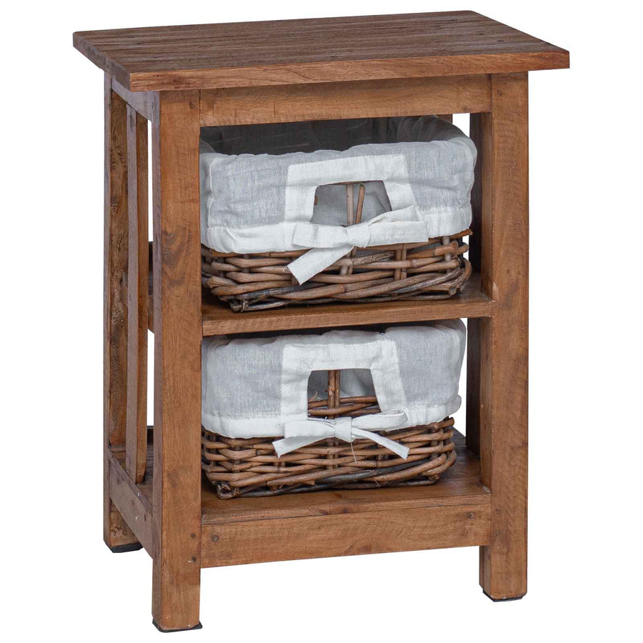 Bijzettafel Bruin Massief mahoniehout