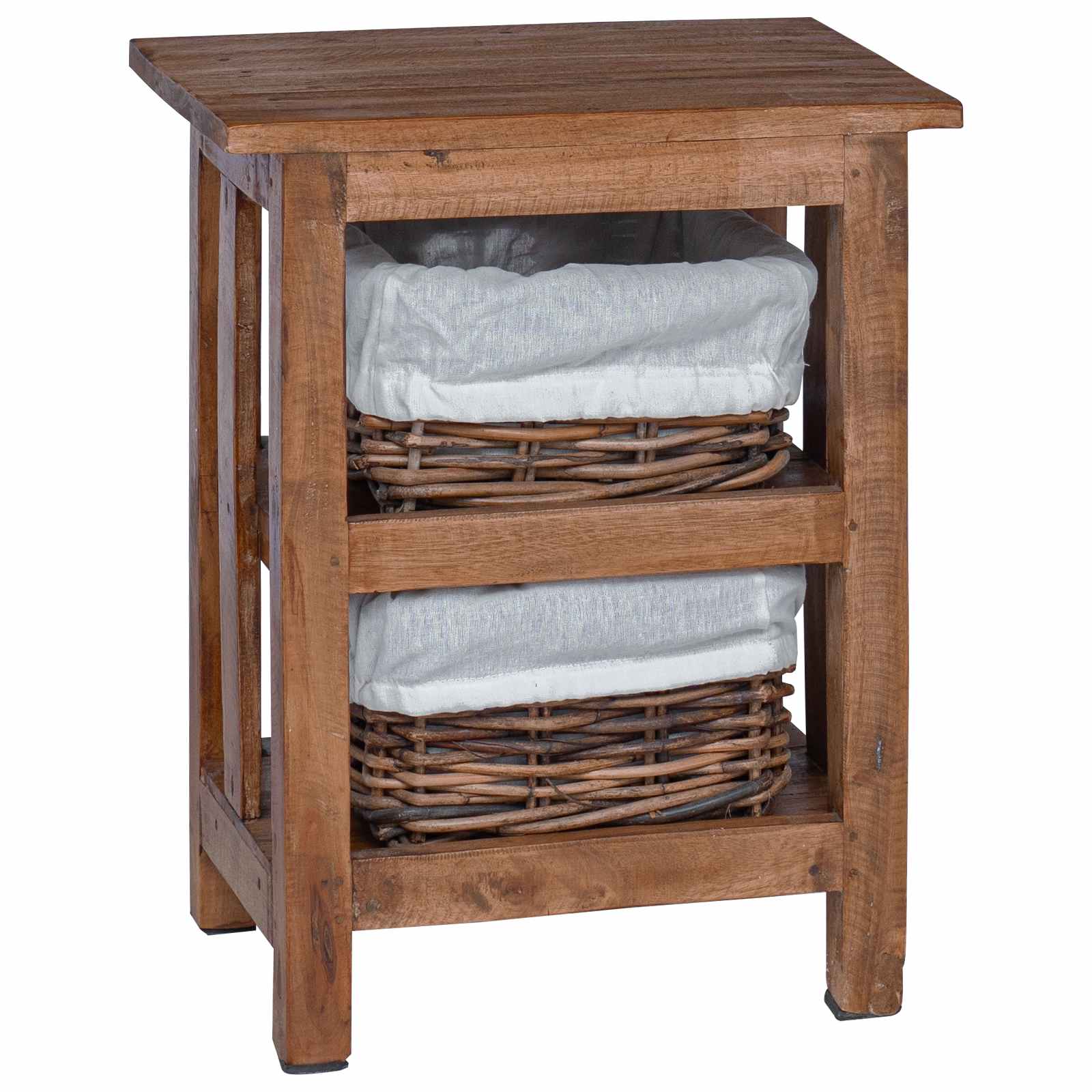 Bijzettafel Bruin Massief mahoniehout