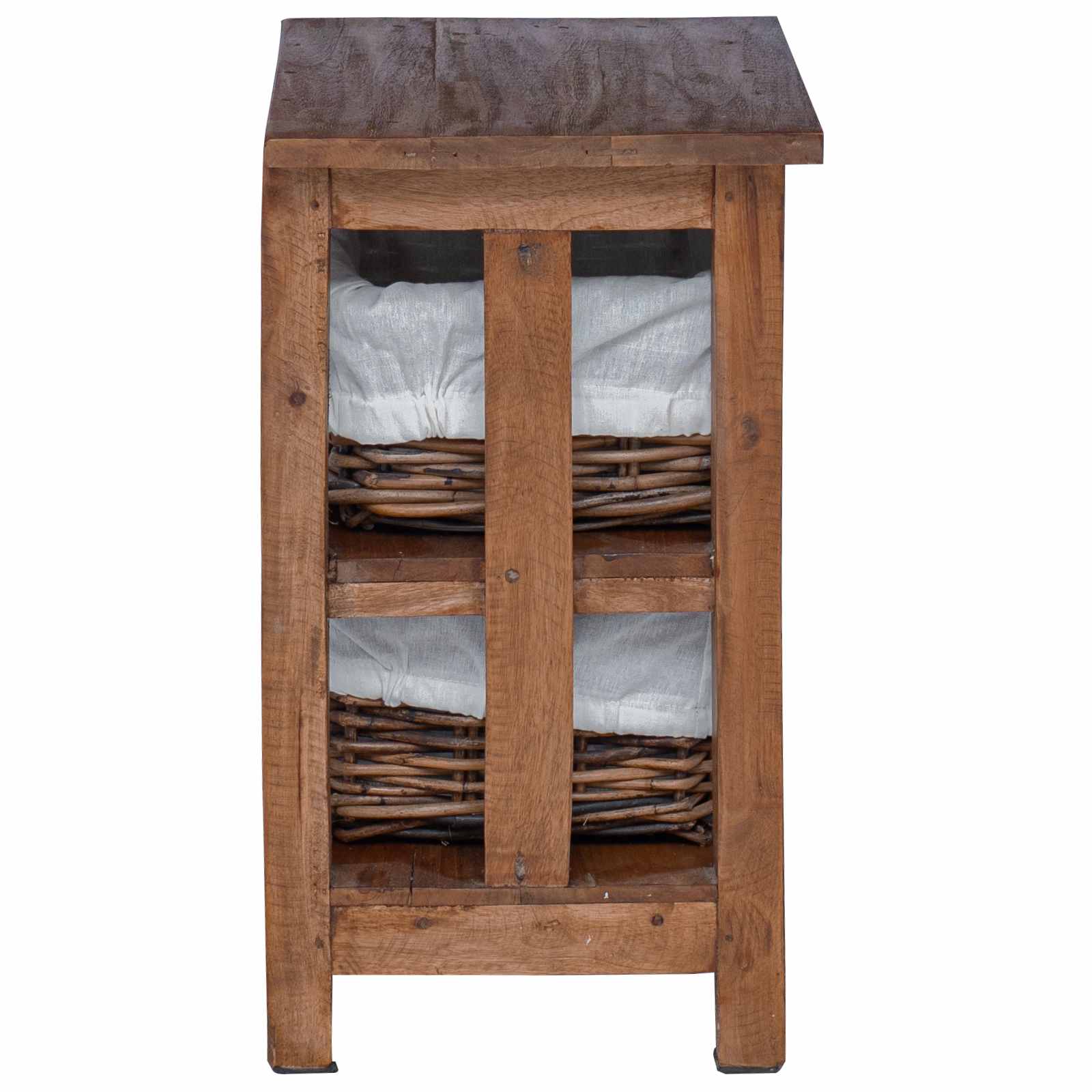 Bijzettafel Bruin Massief mahoniehout