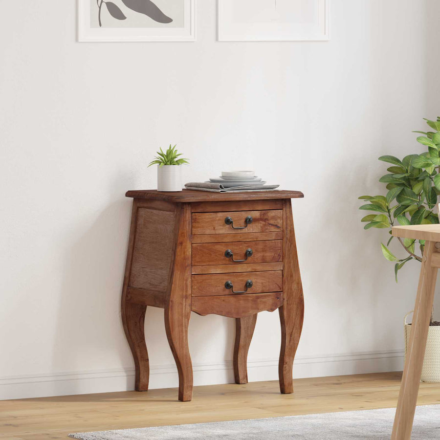 Opbergkist 48 x 35 x 64 cm Massief Mahoniehout