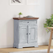 Opbergkast 63x30x79 cm massief mahoniehout