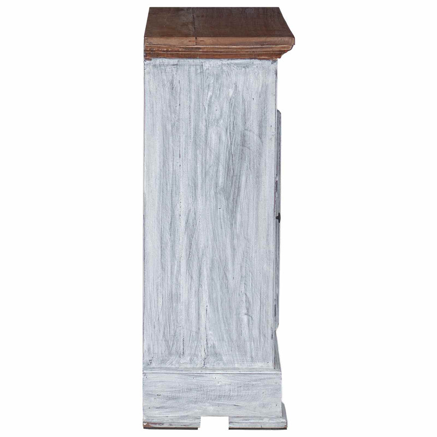 Opbergkast 63 x 30 x 79 cm Massief Mahoniehout