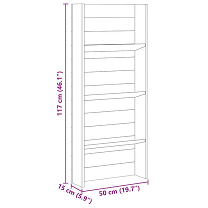 Plantenplanken Bruin 50 x 15 x 117 cm Geïmpregneerd grenenhout