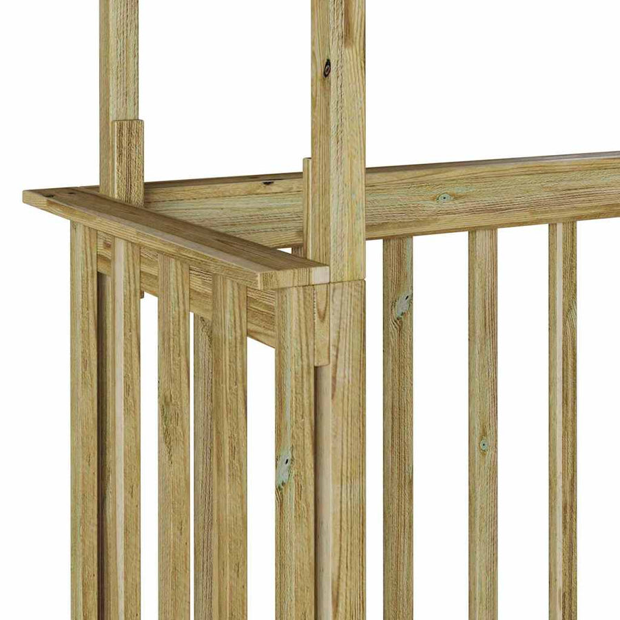 BBQ Schuur 133,5x63x200 cm Geïmpregneerd Grenenhout