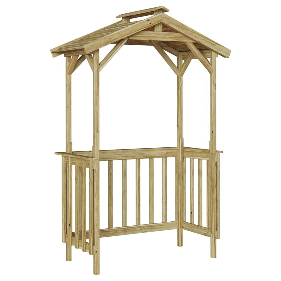 BBQ Schuur 133,5x63x200 cm Geïmpregneerd Grenenhout