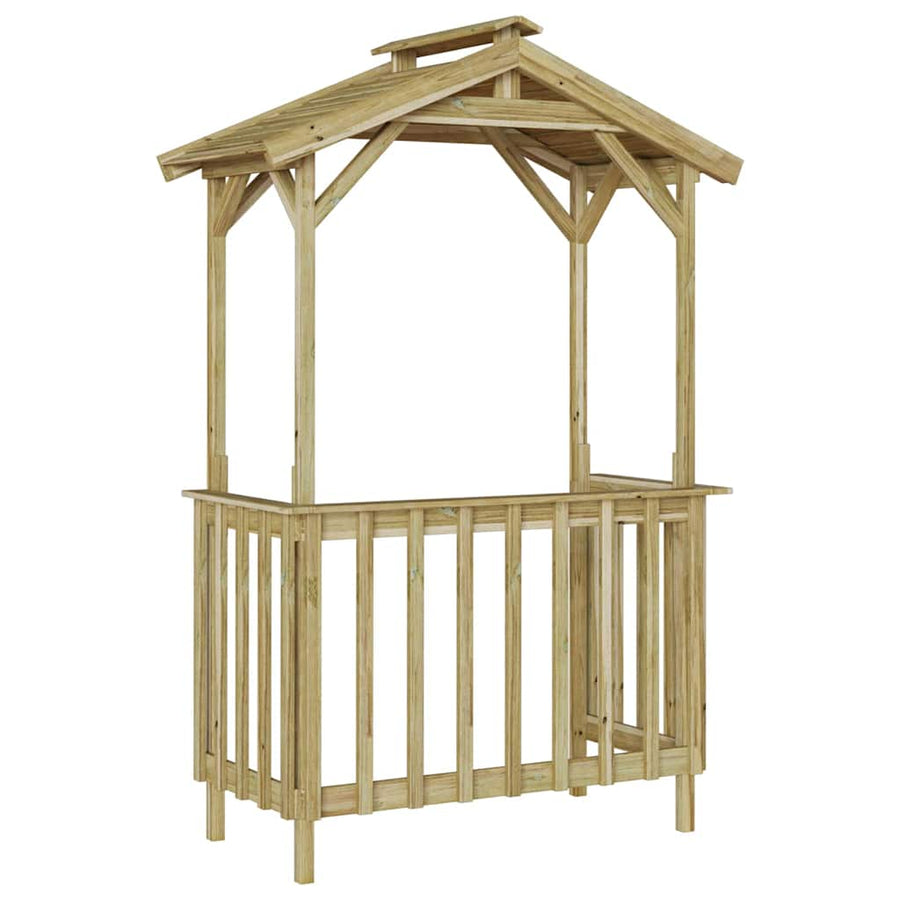 BBQ Schuur 133,5x63x200 cm Geïmpregneerd Grenenhout