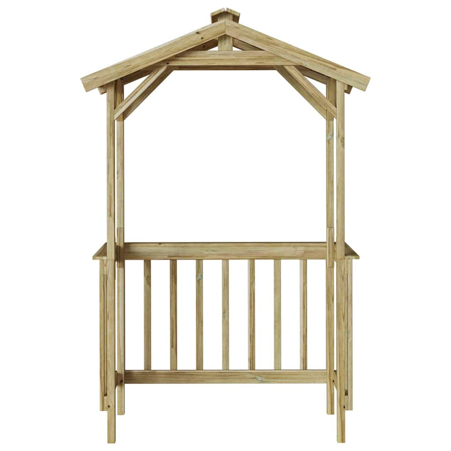BBQ Schuur 133,5x63x200 cm Geïmpregneerd Grenenhout