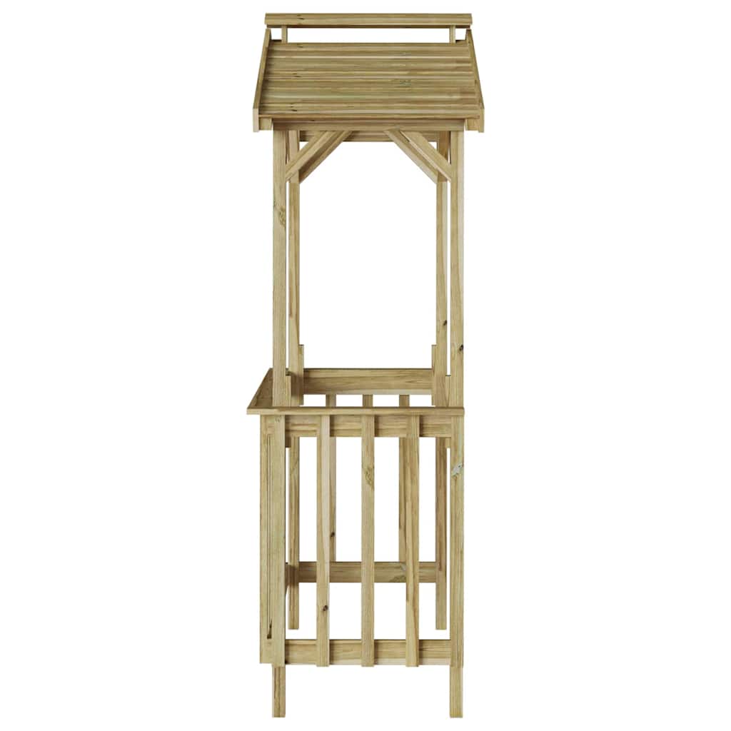 BBQ Schuur 133,5x63x200 cm Geïmpregneerd Grenenhout