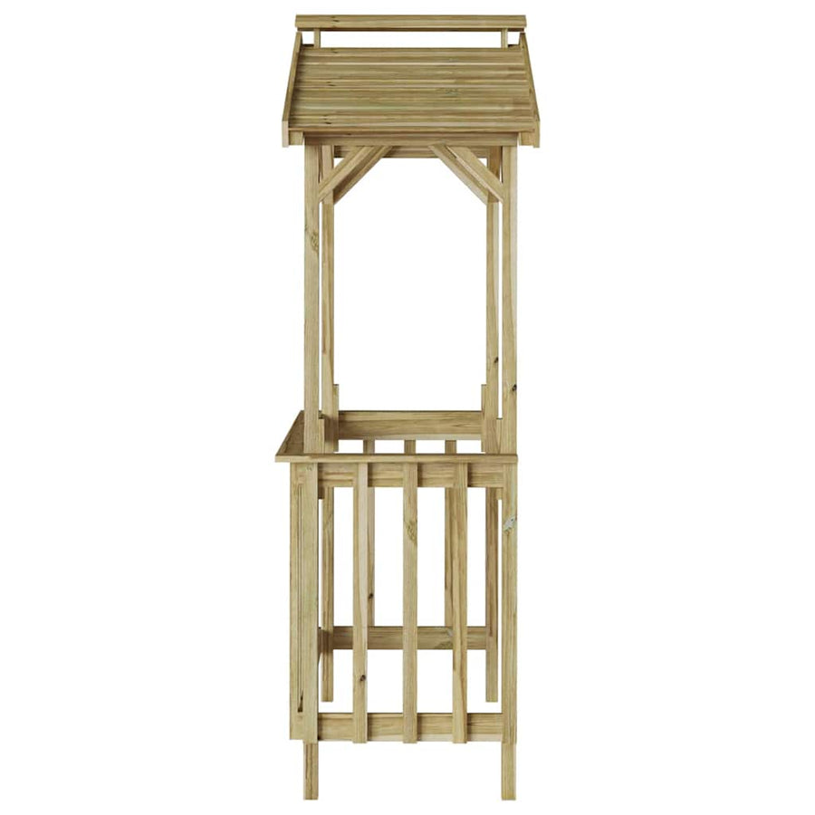 BBQ Schuur 133,5x63x200 cm Geïmpregneerd Grenenhout