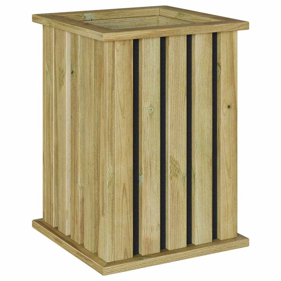 Tuinplantbak met Liner 33x33x45 cm Geïmpregneerd Hout Vuren