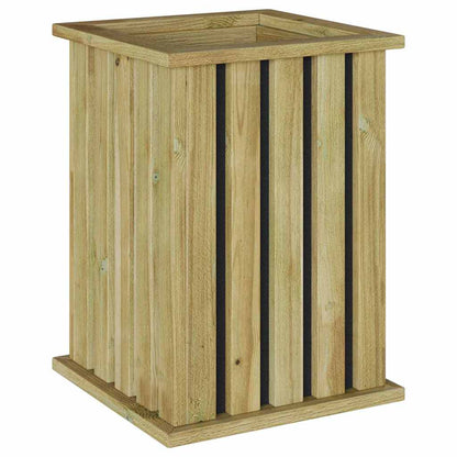 Tuinplantbak met Liner 33x33x45 cm Geïmpregneerd Hout Vuren