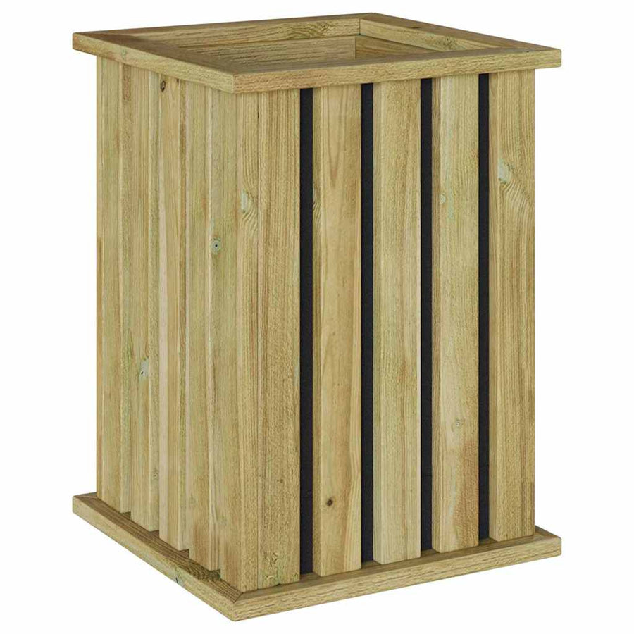Tuinplantbak met Liner 33x33x45 cm Geïmpregneerd Hout Vuren