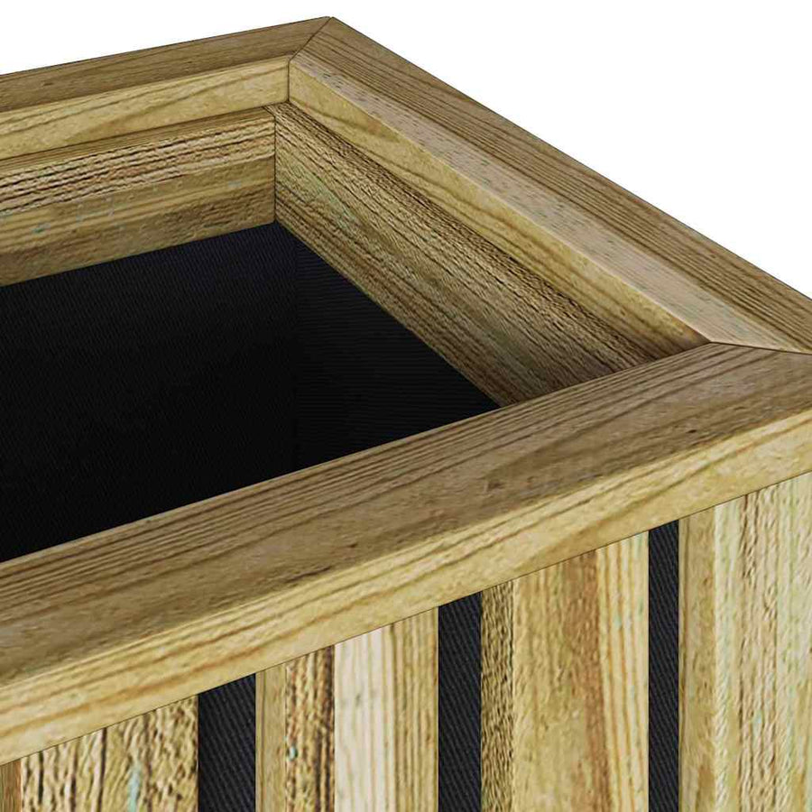 Plantkisten Bruin 33 x 33 x 65 cm Geïmpregneerd grenenhout