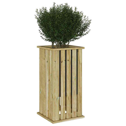 Plantkisten Bruin 33 x 33 x 65 cm Geïmpregneerd grenenhout