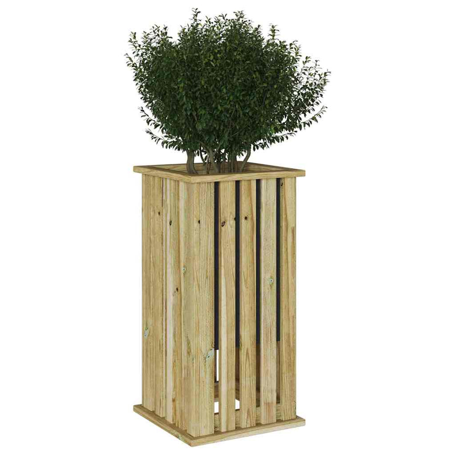 Plantkisten Bruin 33 x 33 x 65 cm Geïmpregneerd grenenhout