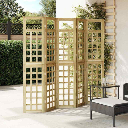 Buitenscherm voor Privacy 5 pcs Bruin 200 x 180 cm