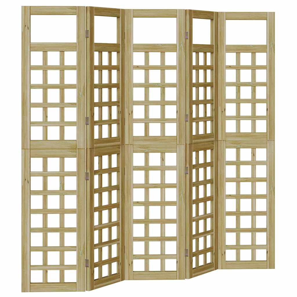 Buitenscherm voor Privacy 5 pcs Bruin 200 x 180 cm