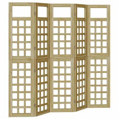 Buitenscherm voor Privacy 5 pcs Bruin 200 x 180 cm