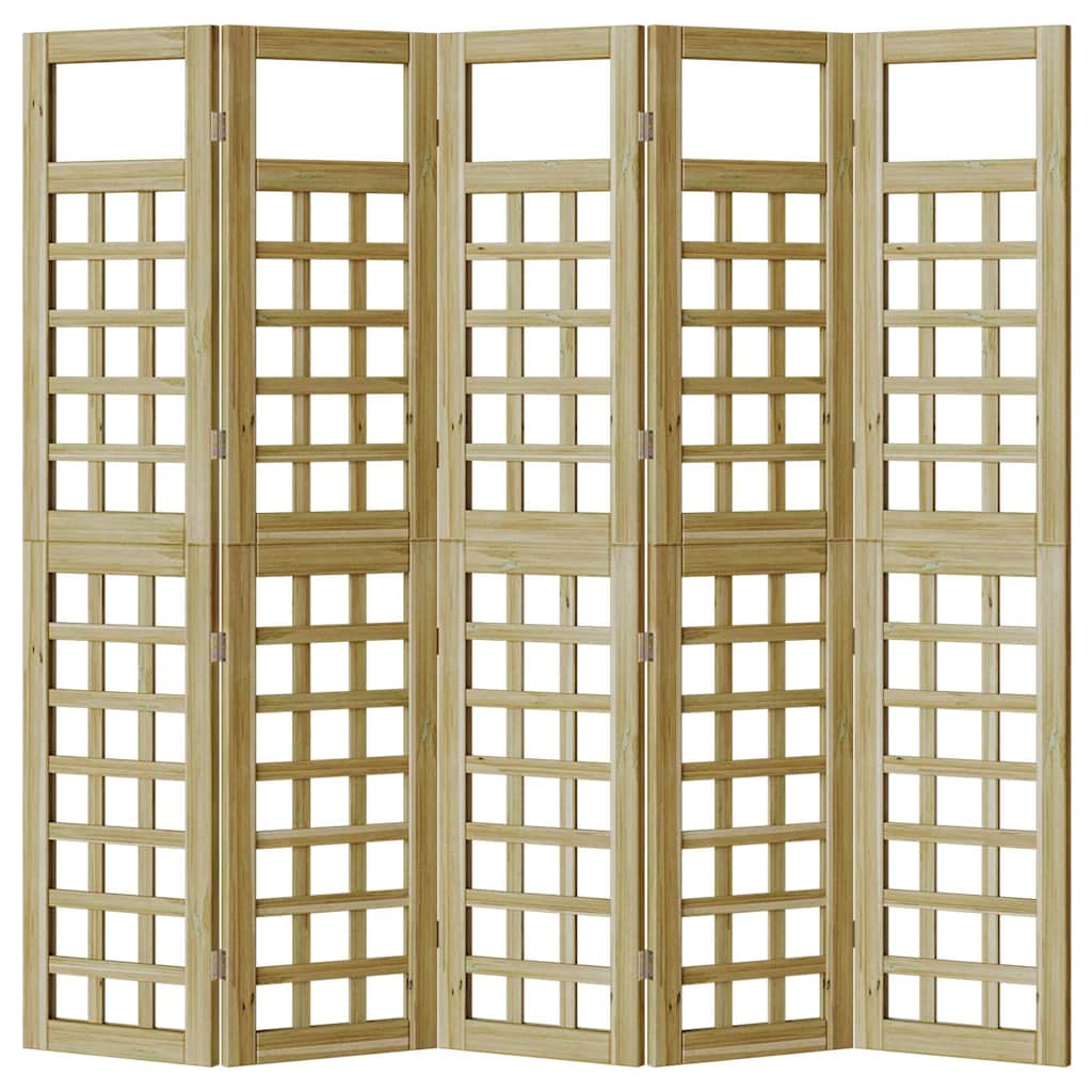Buitenscherm voor Privacy 5 pcs Bruin 200 x 180 cm