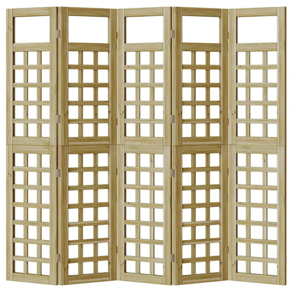 Buitenscherm voor Privacy 5 pcs Bruin 200 x 180 cm