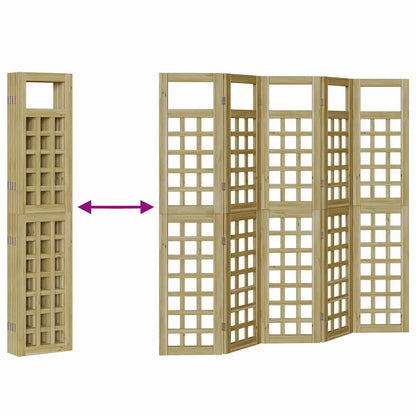 Buitenscherm voor Privacy 5 pcs Bruin 200 x 180 cm