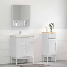 Badkamermeubelset met lade 2 pcs Wit Massief grenenhout