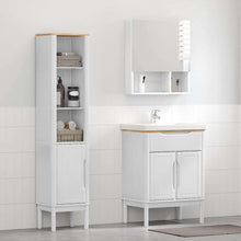 Badkamermeubelset met plank 2 pcs Wit Massief grenenhout