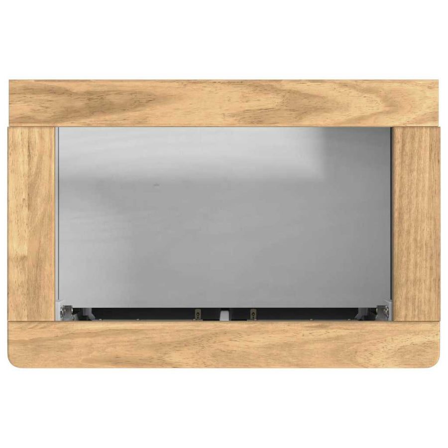 Badkamermeubelset met plank 2 pcs Wit Massief grenenhout