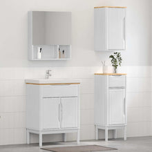 Badkamermeubelset met lade 3 pcs Wit Massief grenenhout