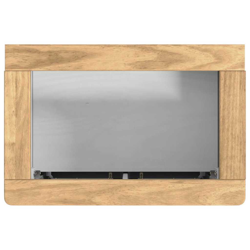 Badkamermeubelset met lade 3 pcs Wit Massief grenenhout