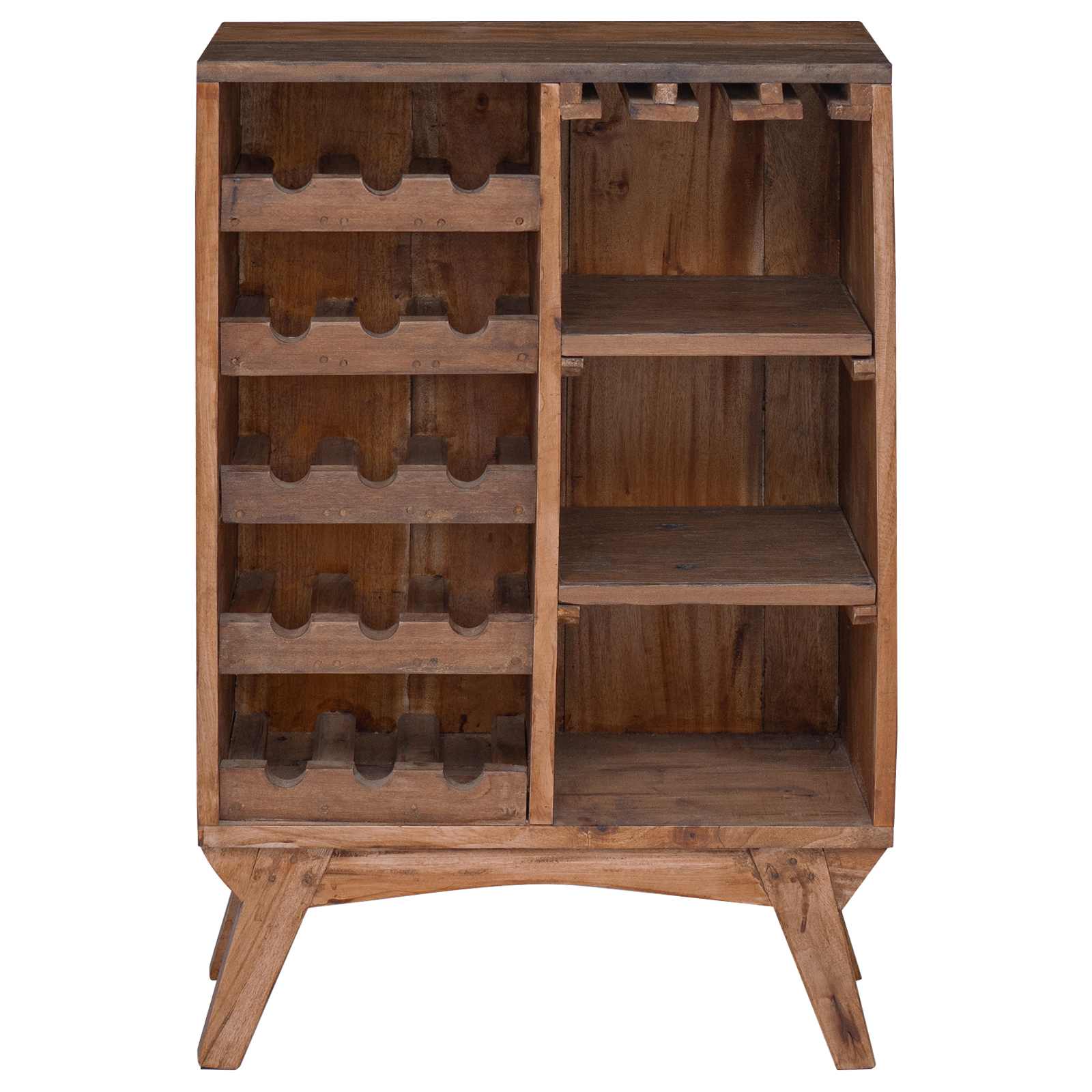 Rek Bruin 60 x 30 x 90 cm Massief Gerecycled Hout