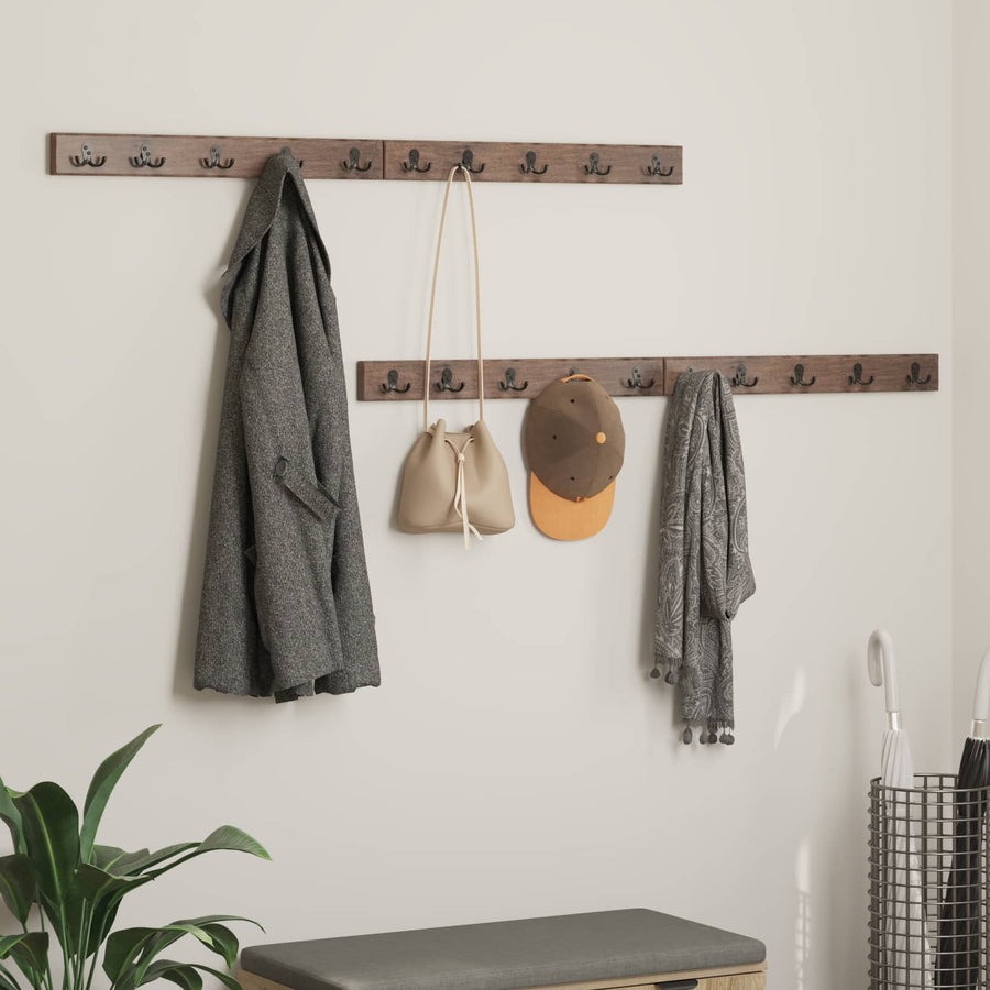 Hanger Bruin 60 x 7 x 8 cm Massief Gerecycled Hout