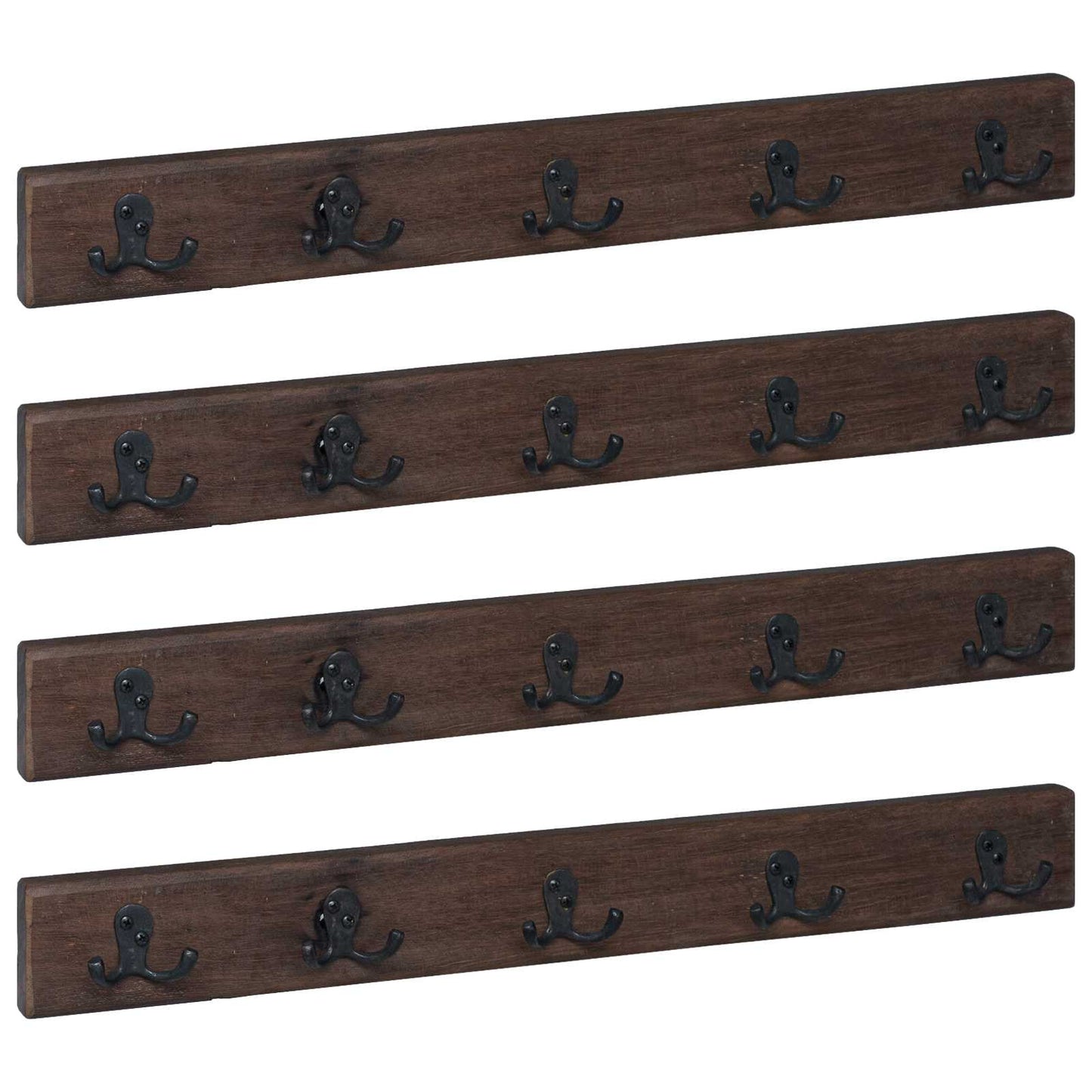 Hanger Bruin 60 x 7 x 8 cm Massief Gerecycled Hout