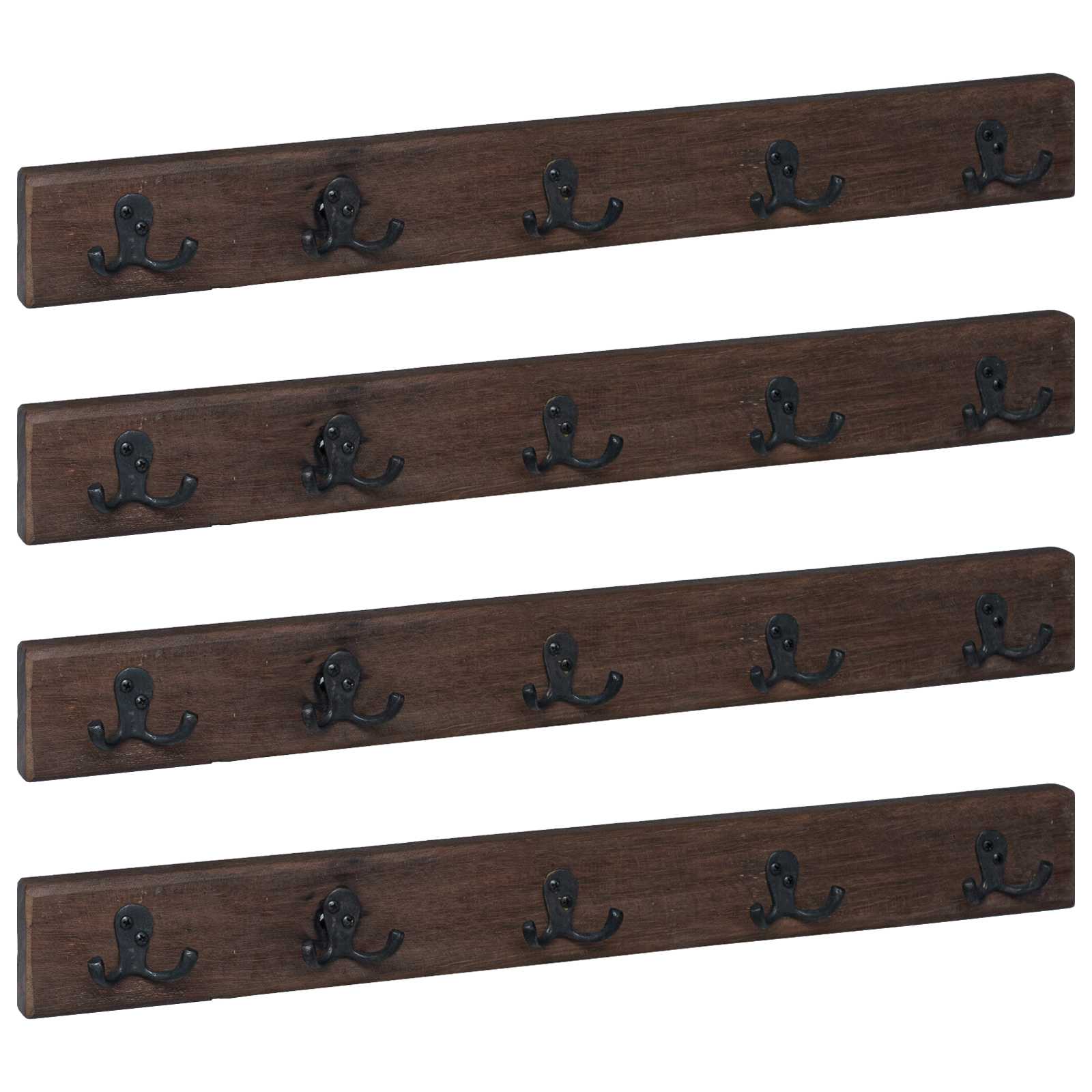 Hanger Bruin 60 x 7 x 8 cm Massief Gerecycled Hout