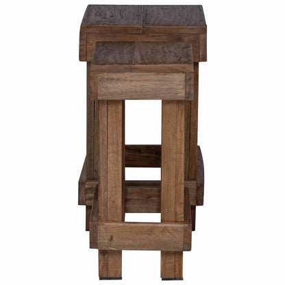 Plantenstandaard 2 pcs Bruin 70 x 11 x 27 cm Mahoniehout