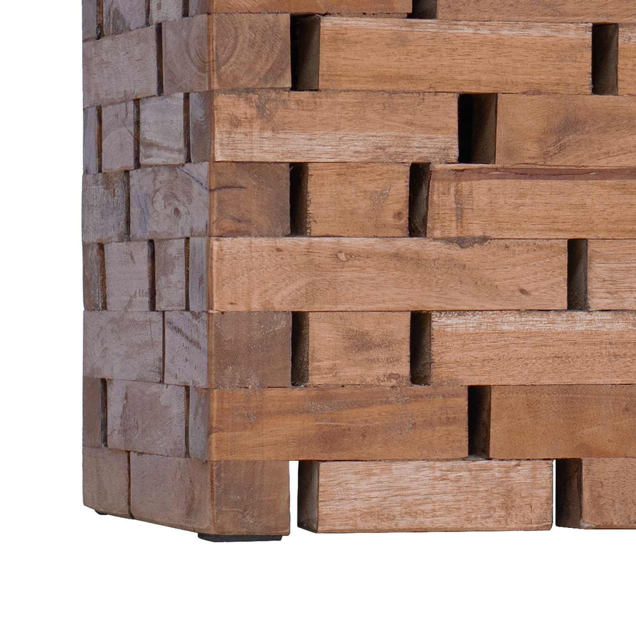Kruk Naturel 29 x 29 x 48 cm Massief gerecycled hout