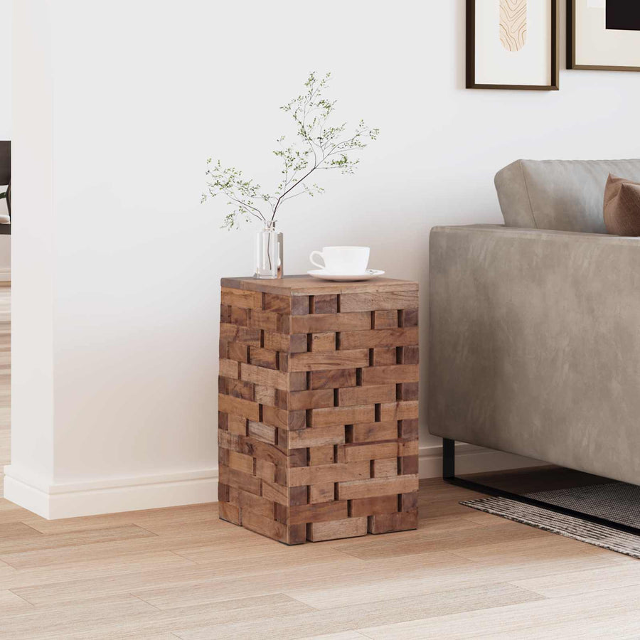 Kruk Naturel 29 x 29 x 48 cm Massief gerecycled hout