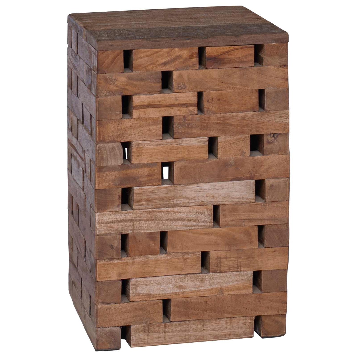 Kruk Naturel 29 x 29 x 48 cm Massief gerecycled hout