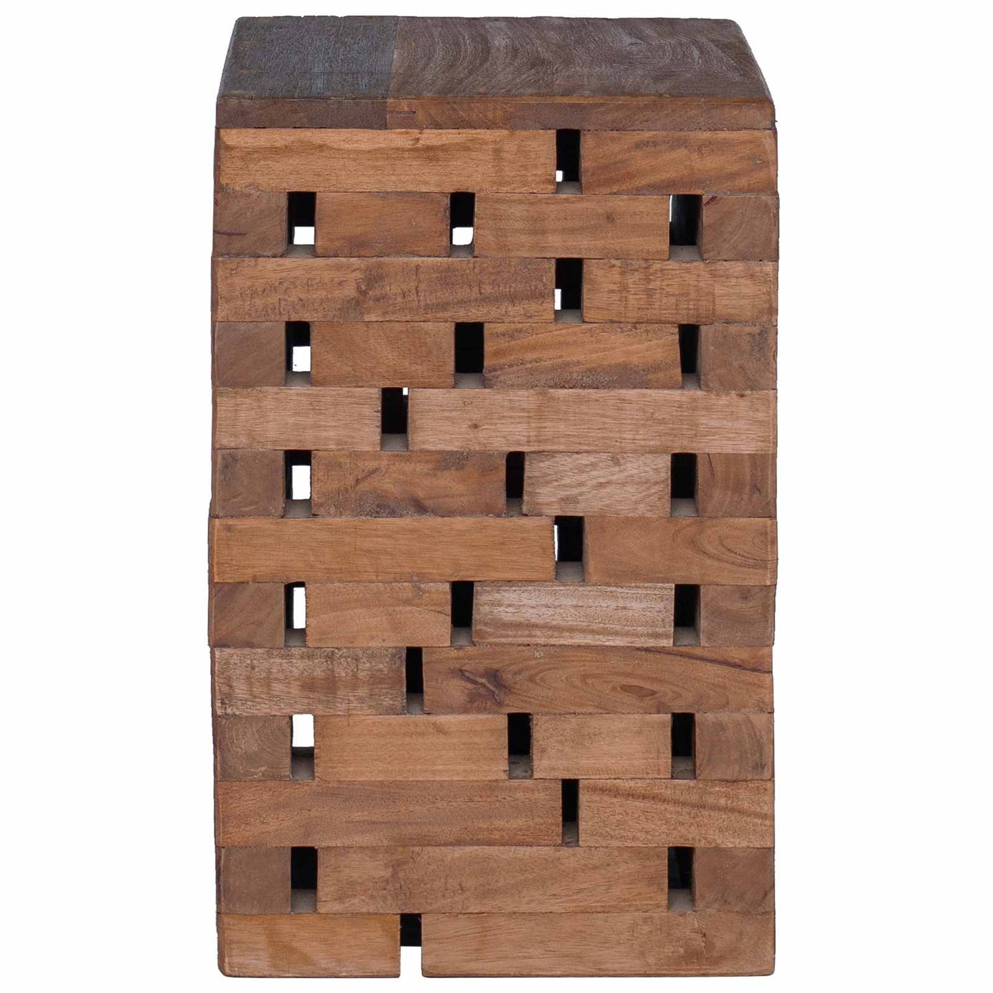 Kruk Naturel 29 x 29 x 48 cm Massief gerecycled hout