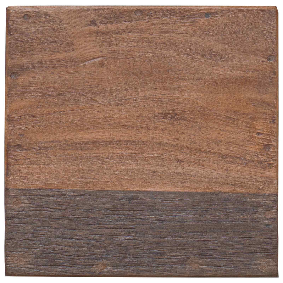 Kruk Naturel 29 x 29 x 48 cm Massief gerecycled hout
