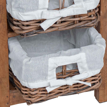 Bijzettafel Bruin Massief mahoniehout